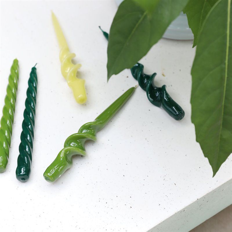 Candle Set of 3 Alpha Greens
