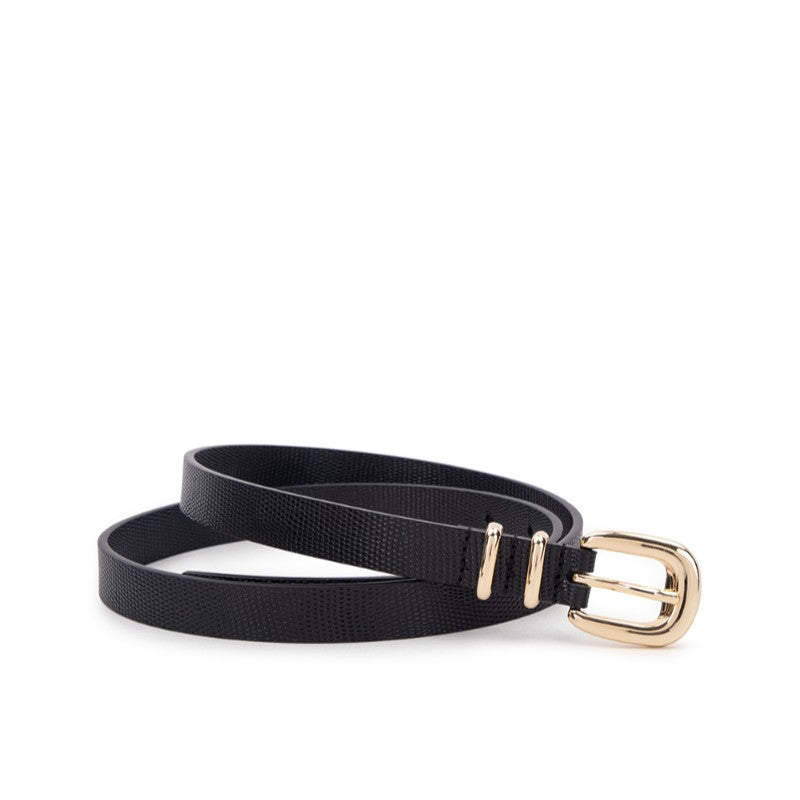 Adele Belt Black Lizard