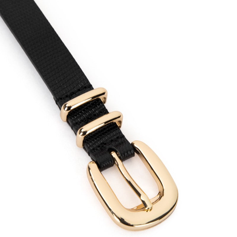 Adele Belt Black Lizard