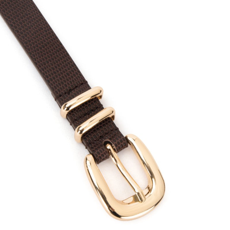 Adele Belt Chocolate Lizard