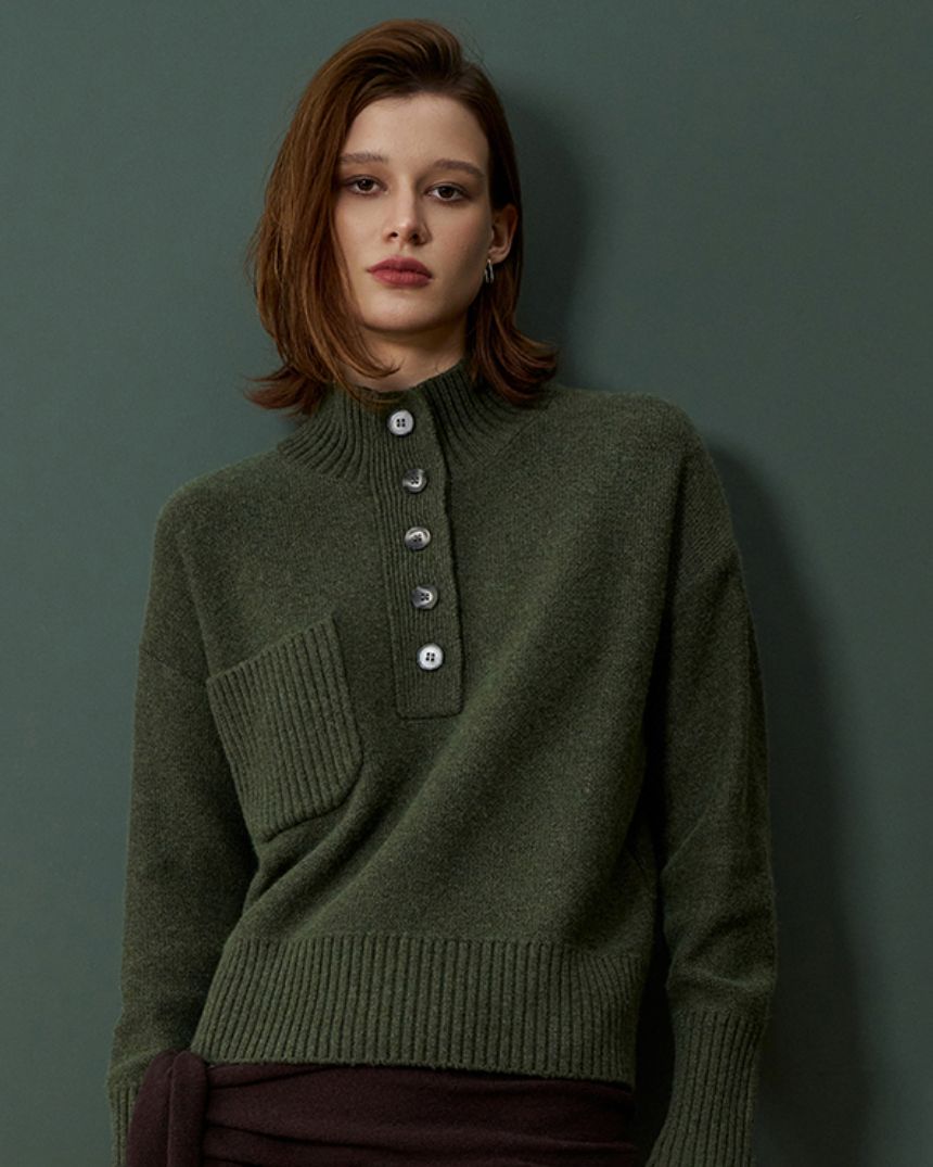 Grandpas Sweater Khaki Green