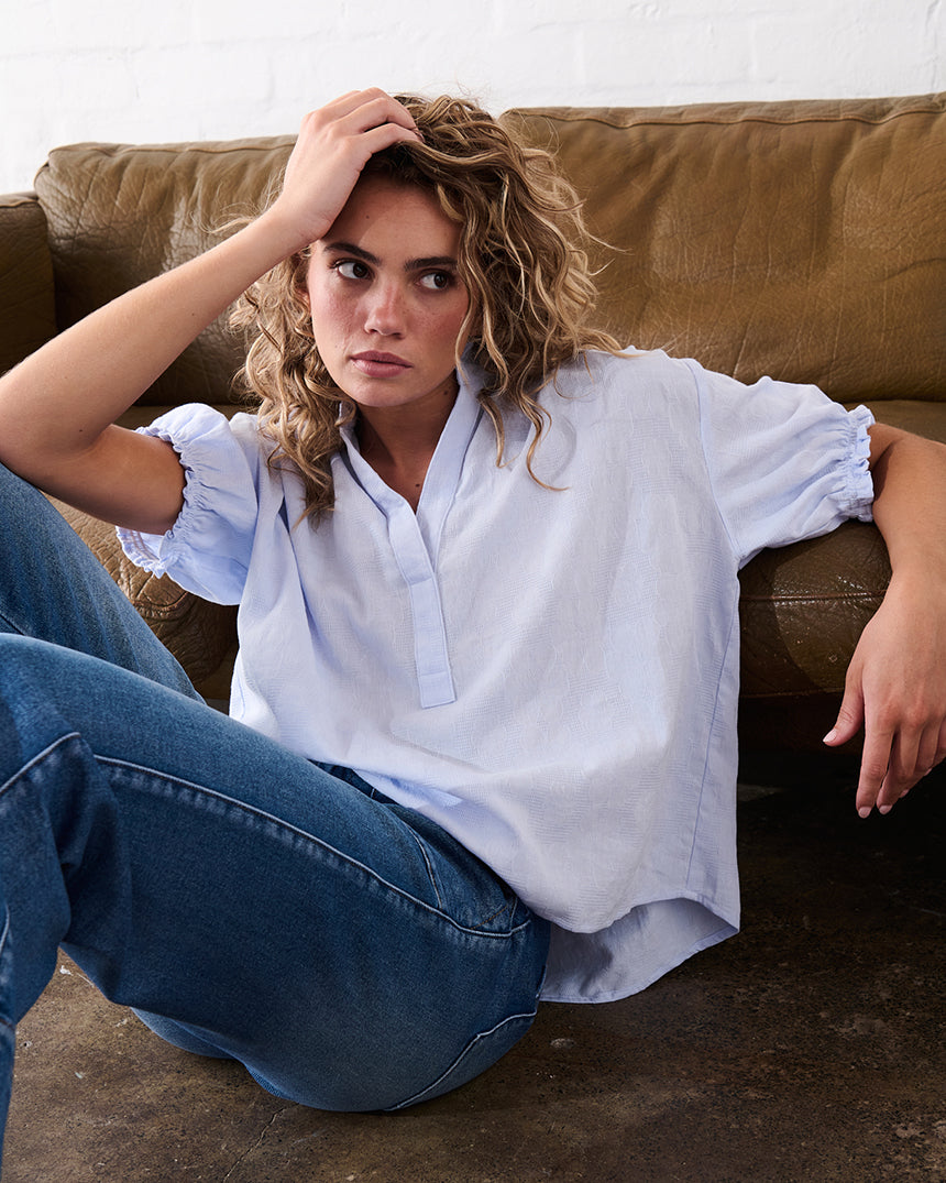 Amber Shirt Powder Blue