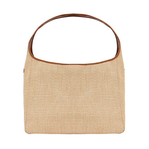 Arcadia Weave Tote Bag Tan/Natural