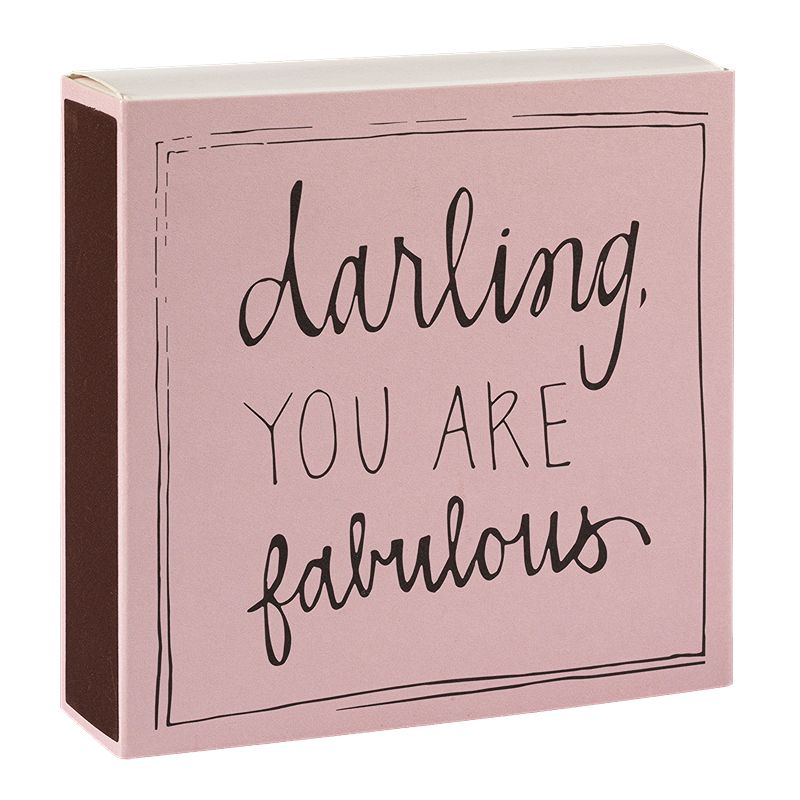 Darling You Are Fabulous Matchbox