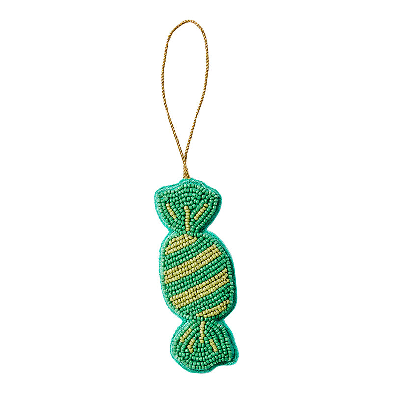 Bon Bon Green Beaded Decoration