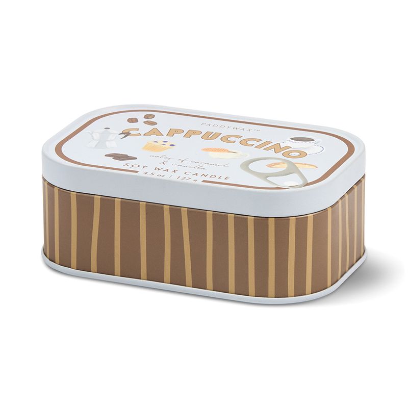 Bistro Cappuccino Embossed Candle