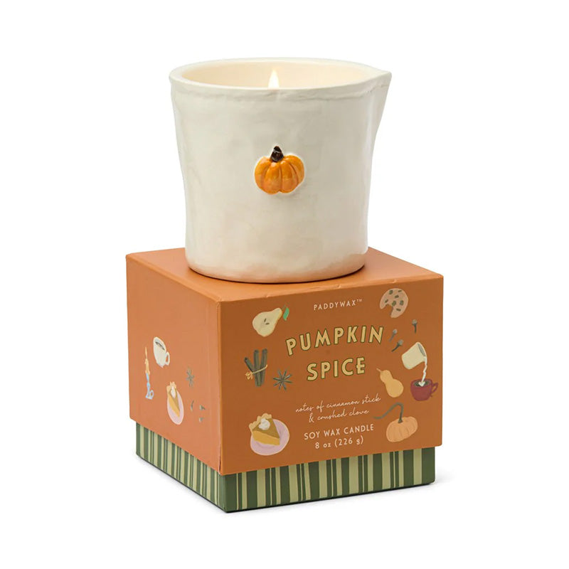 Bistro Pumpkin Spice Embossed Candle