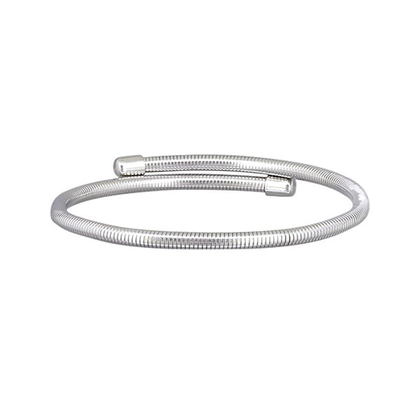 Snake Wrap Bangle Silver