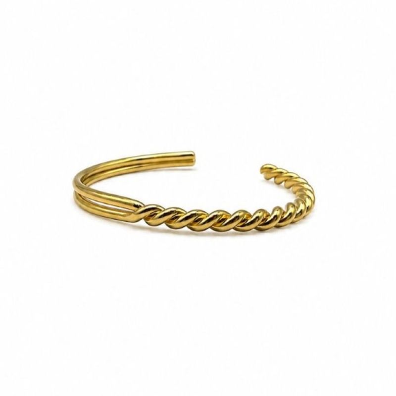 Half and Half Cuff Gold