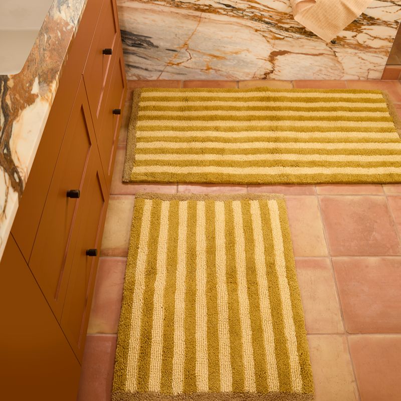 Stripe Mustard Long Bath Mat