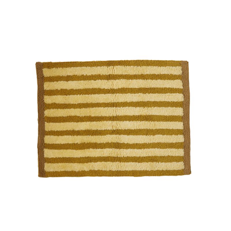 Stripe Mustard Bath Mat