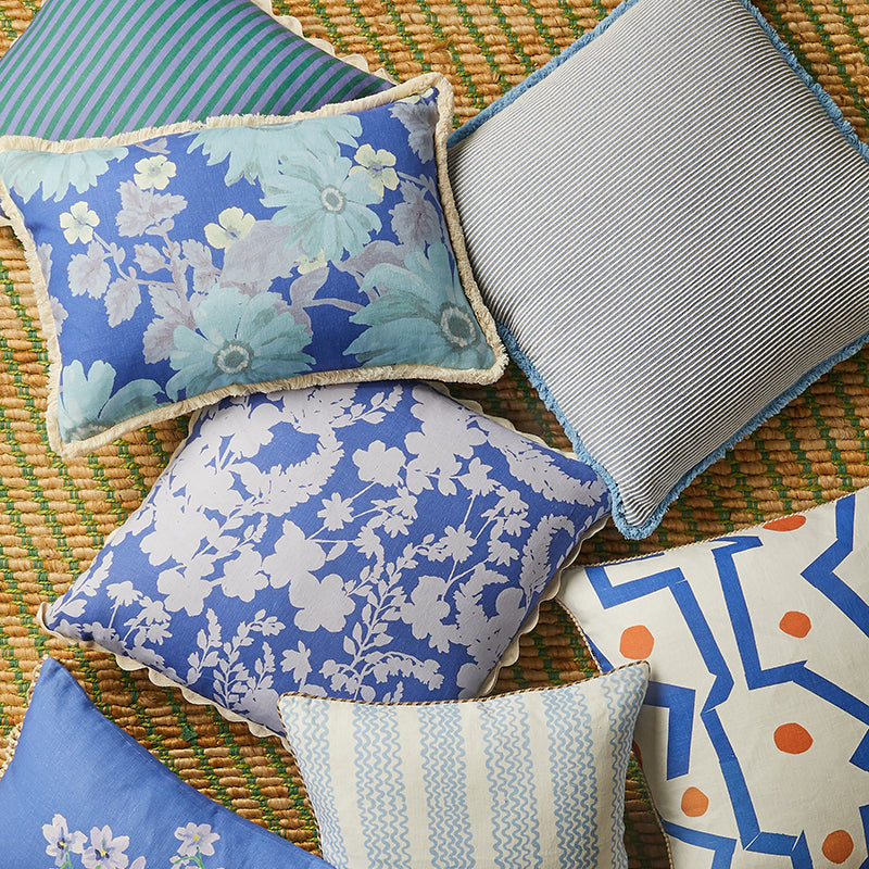 Petal Blue Cushion 60x60cm