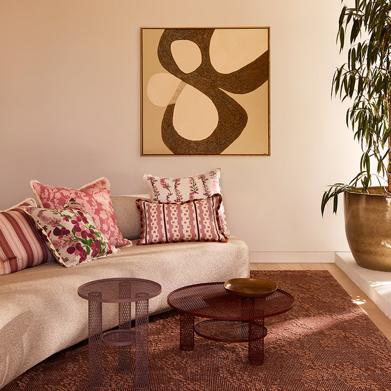 Suiting Stripe Coralie Cushion 50x50cm