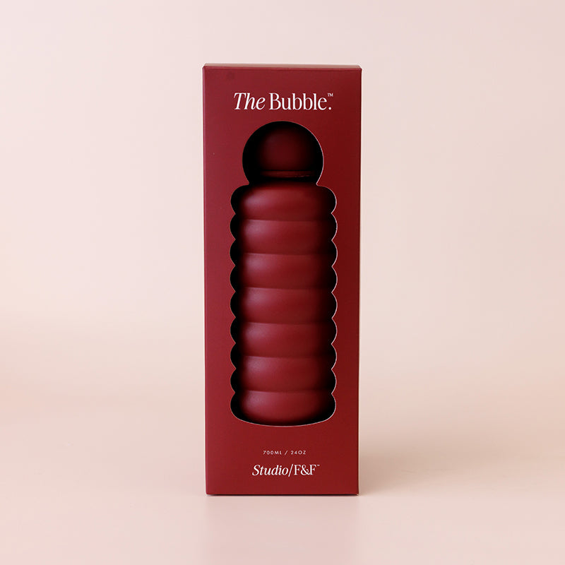 Bubble Water Bottle Cherry 700ml