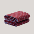 Bath Sheet Plum Stripe