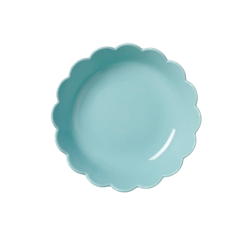 Duck Egg Blue Scallop Large Bowl