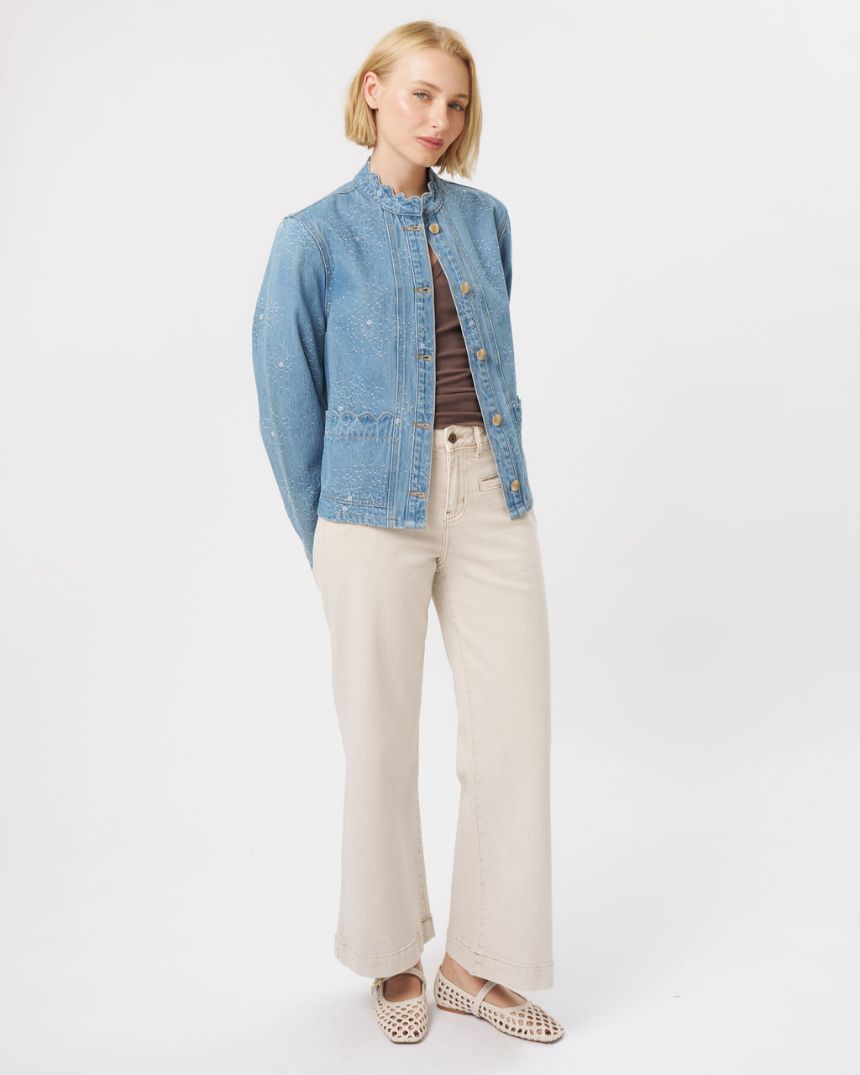 Bonnie Jacket Floral Blue