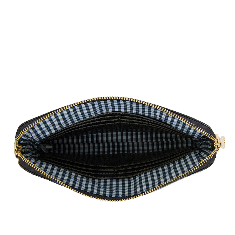 Bowery Wallet/Clutch Charcoal Crinkle