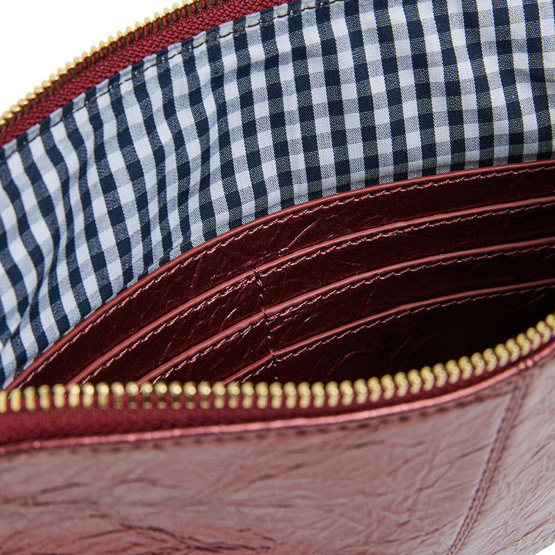 Bowery Wallet/Clutch Plum Crinkle