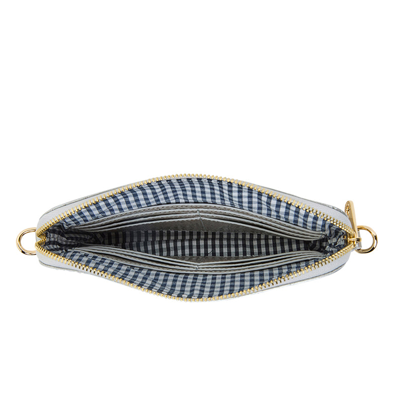 Bowery Wallet/Clutch Silver Crinkle