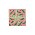 Holly Jolly Ceramic Coaster Green Bow