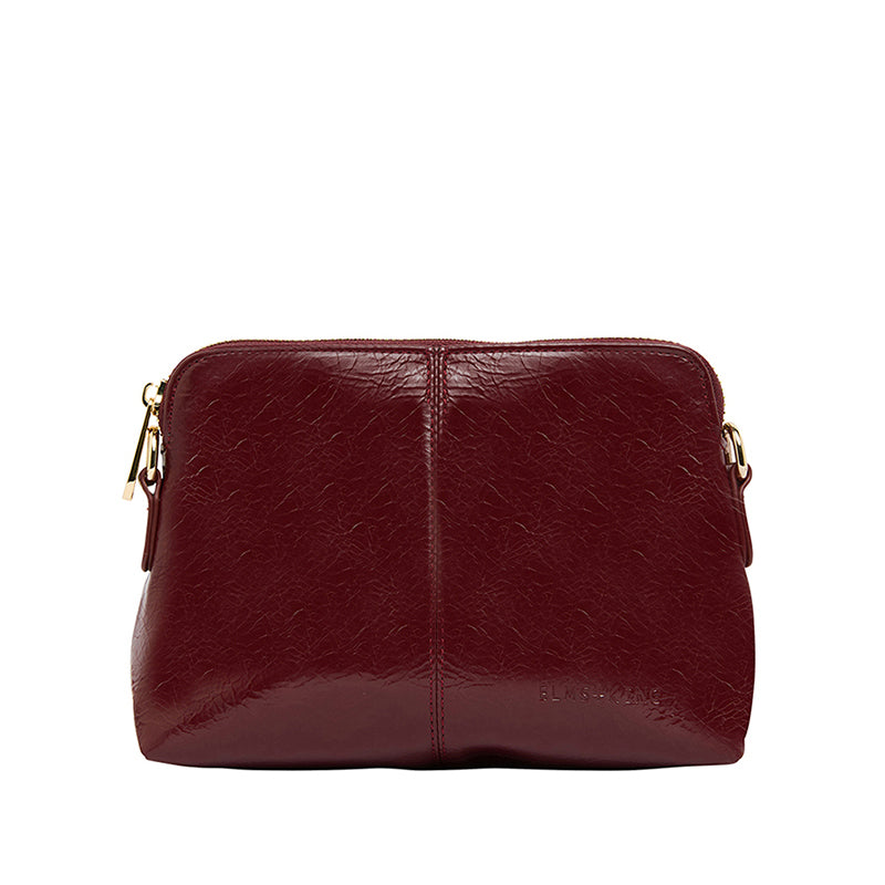 Burbank Crossbody Bag Burgundy Crinkle