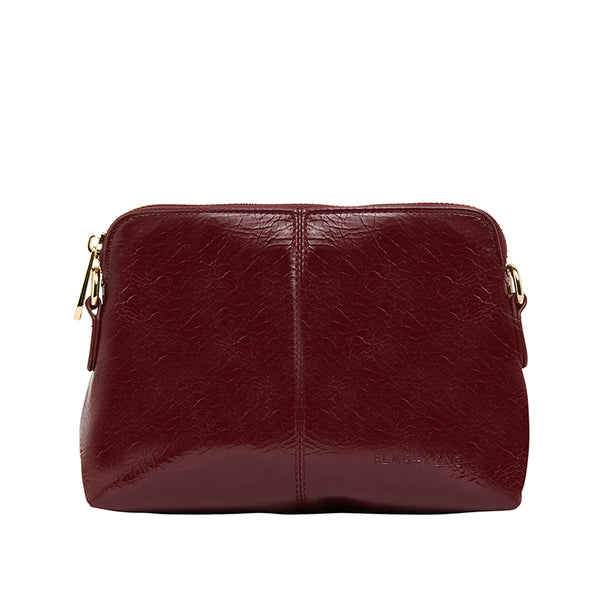 Burbank Crossbody Bag Burgundy Crinkle