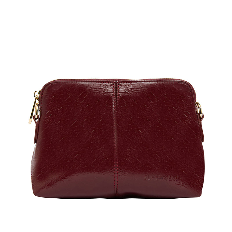 Burbank Crossbody Bag Burgundy Crinkle