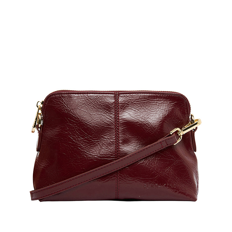Burbank Crossbody Bag Burgundy Crinkle