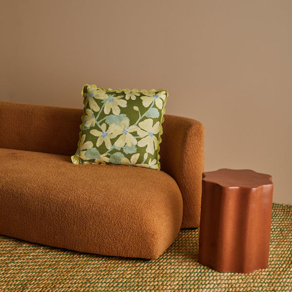 Violet Khaki Cushion 50x50cm