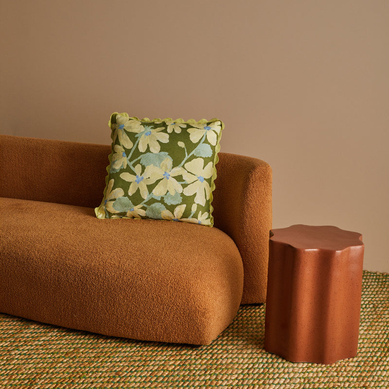Violet Khaki Cushion 50x50cm