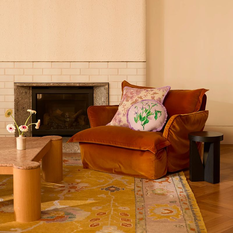 Prairie Lilac Linen Cushion