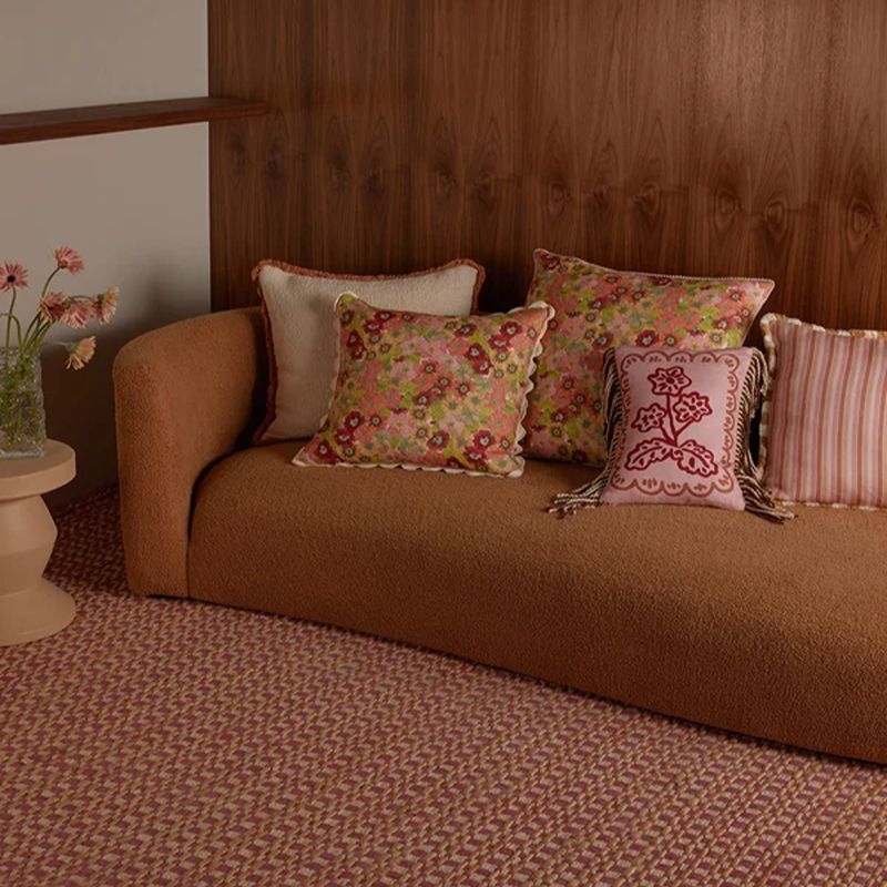 Primrose Sunset Linen Cushion 60cm