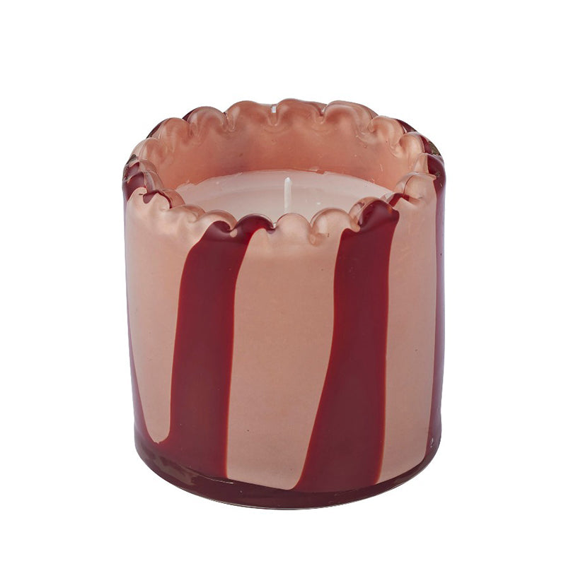 Billie Glass Candle Rose/Red