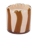 Billie Glass Candle Mustard/Rose