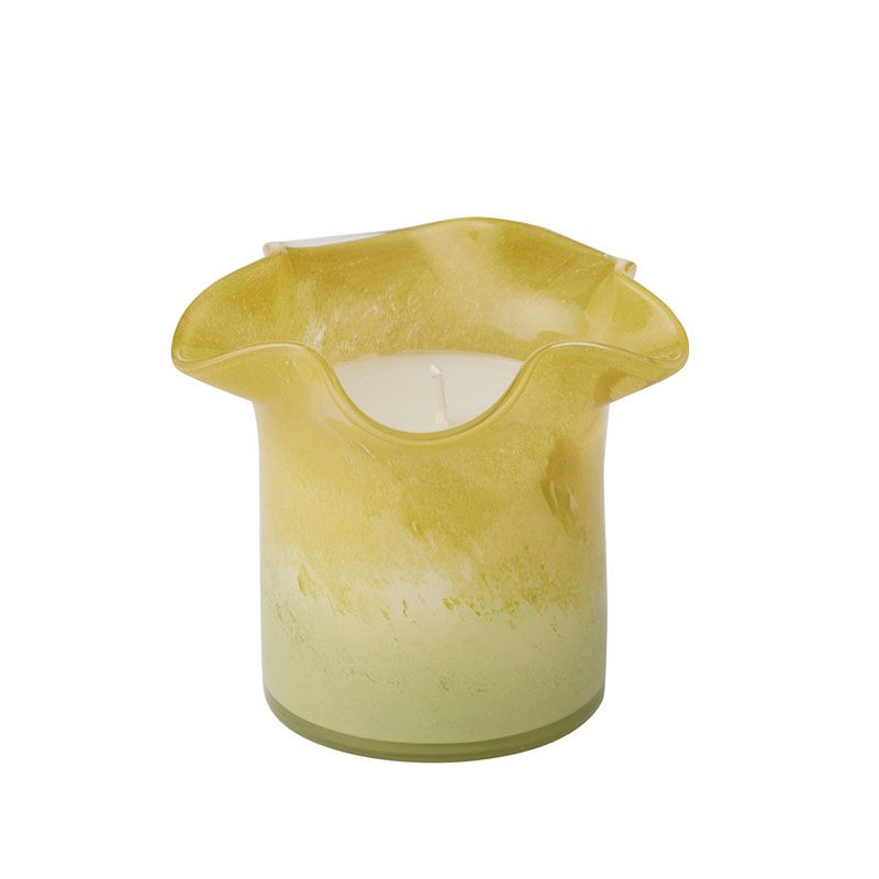 Lottie Eucalyptus Glass Candle Olive
