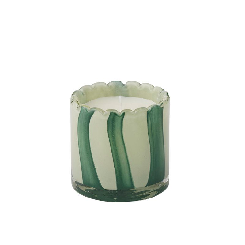 Billie Glass Candle Sage/Teal