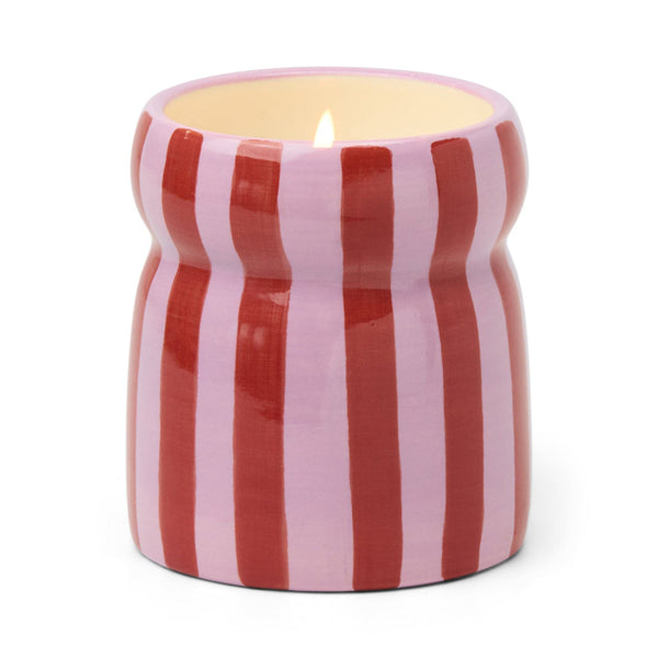 Holiday Cabana Candle Pink Peppermint