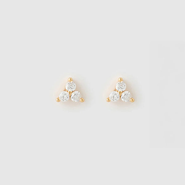 Cassia Stud Earrings Stone