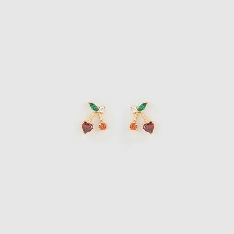 Cherry Bomb Stud Earrings