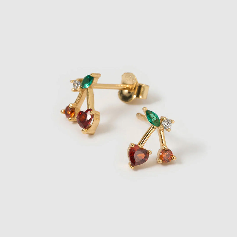 Cherry Bomb Stud Earrings