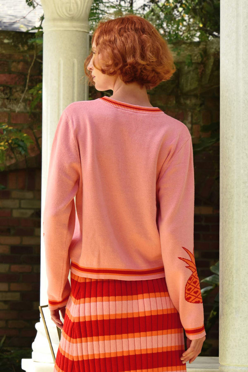 Palm Before The Storm Sweater Pink