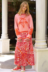 Palm Before The Storm Sweater Pink
