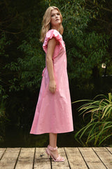 Gather This Dress Pink