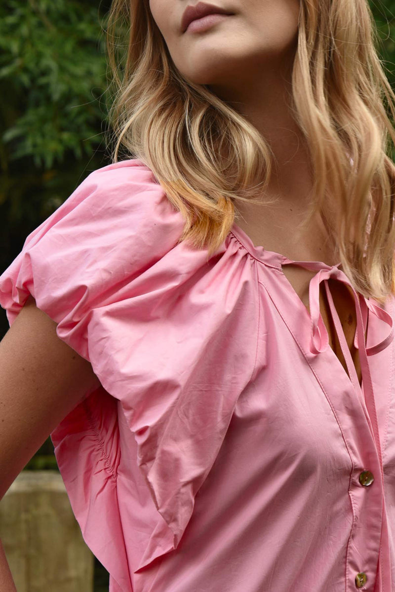 Gather This Dress Pink