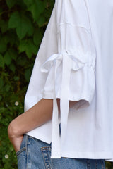 Tied Up All Day T-Shirt White