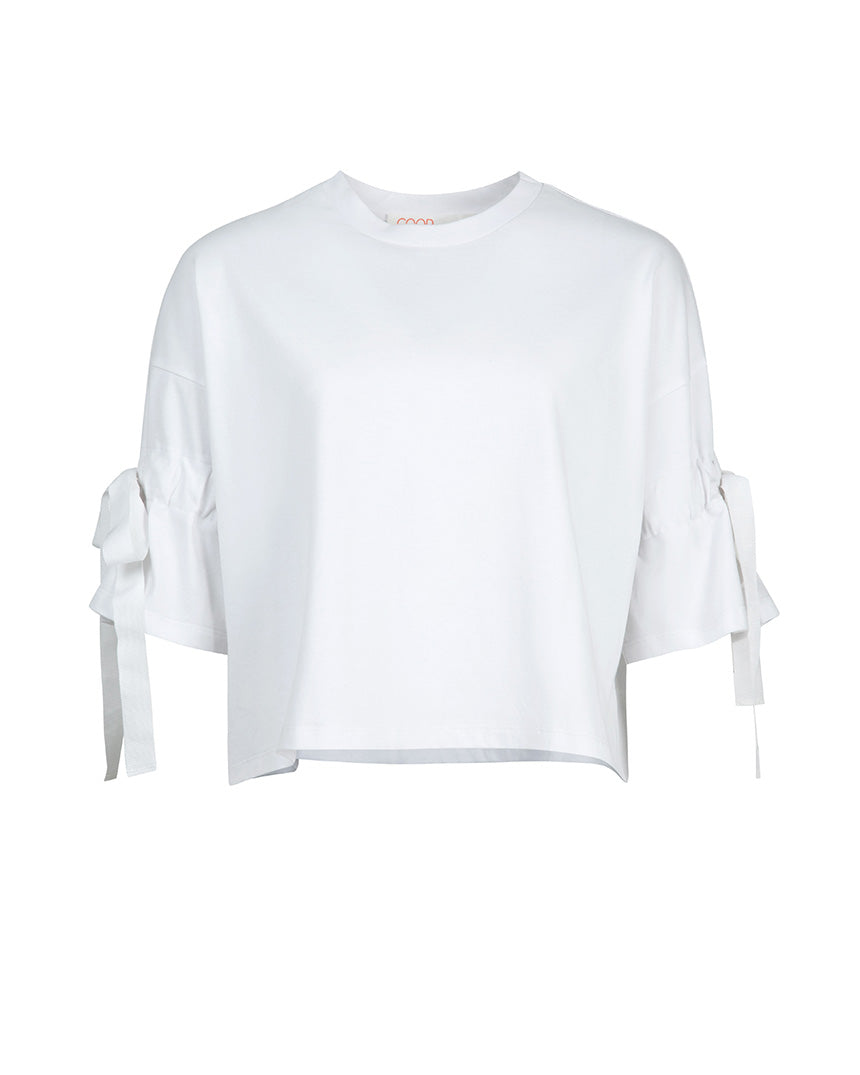 Tied Up All Day T-Shirt White