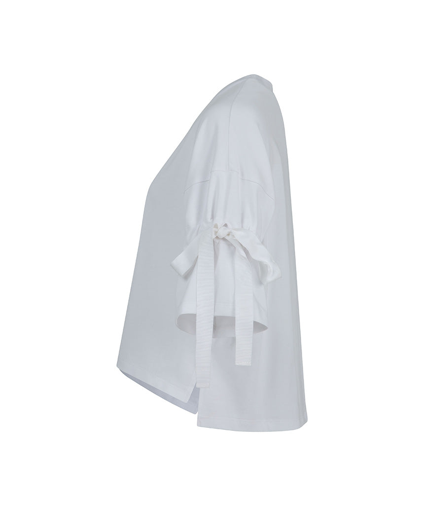 Tied Up All Day T-Shirt White