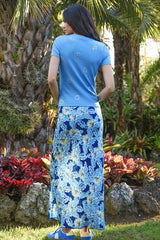 Bias The Way Skirt Blue