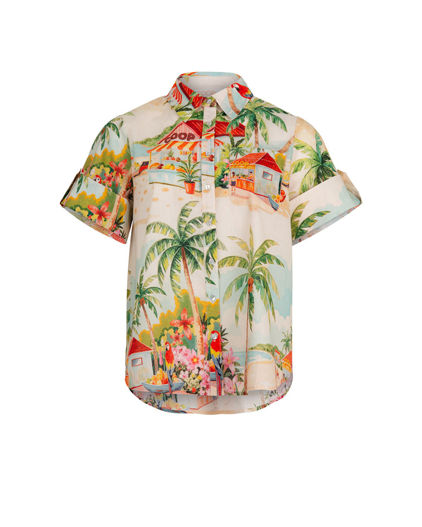 Cuff and Ready Shirt Palm Beach